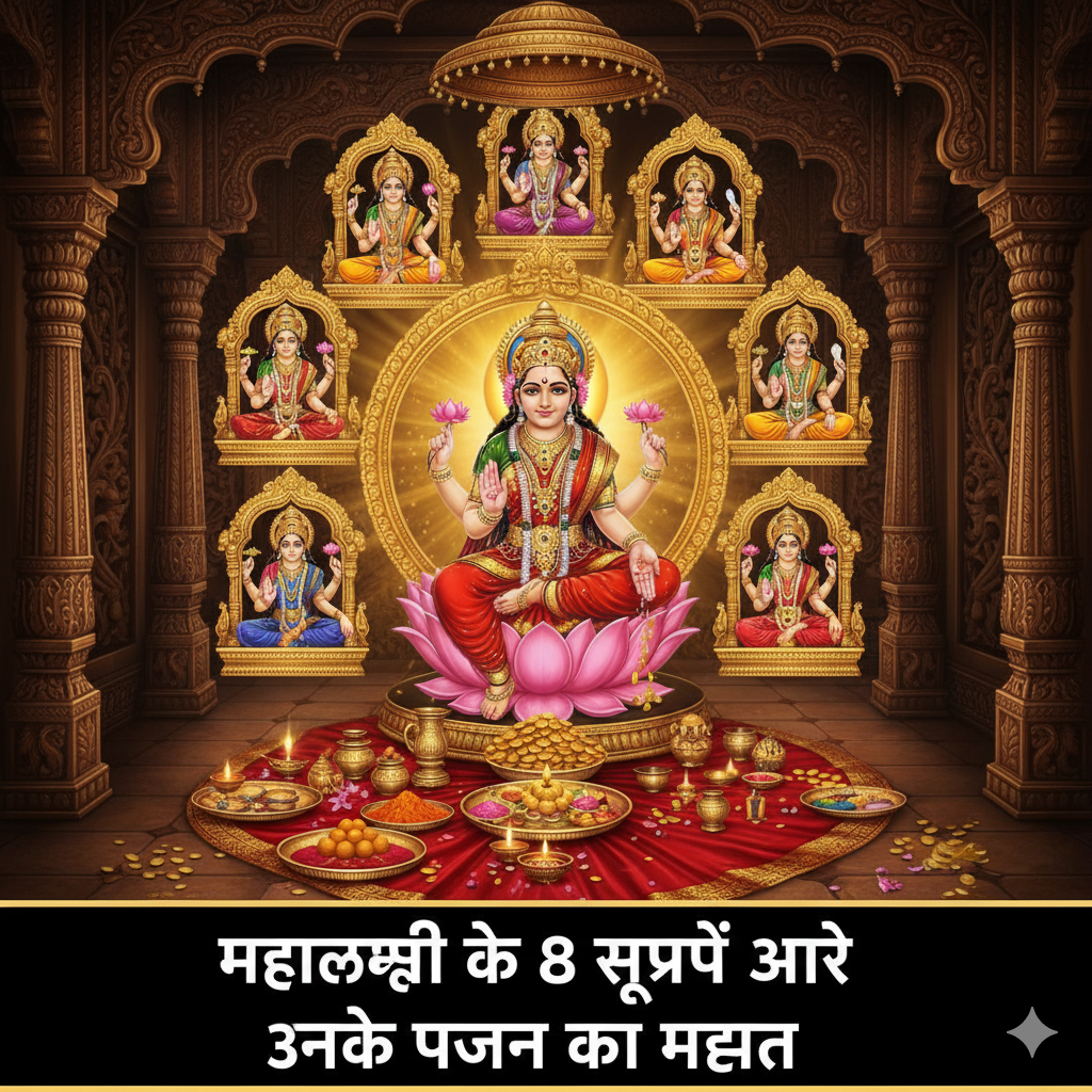 महालक्ष्मी के 8 स्वरूप (अष्टलक्ष्मी) और उनके पूजन का महत्व 💰✨