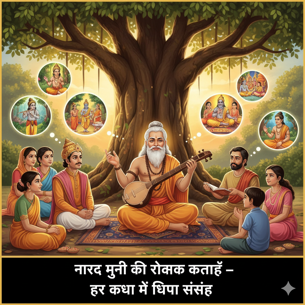 नारद मुनि की रोचक कथाएँ – हर कथा में छिपा संदेश 🔔🌿